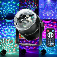 Load image into Gallery viewer, DJ Stage Light , YESSHOW Party RGB LED Lights Disco Mini Magic Crystal Ball Strobe lamp Sound Activated Halloween Christmas Lighting with Remote Control for DJ Bar Karaoke Xmas Wedding Show Club Pub