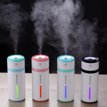 Load image into Gallery viewer, 240ML Air Humidifier Purifier Romantic LED Light USB Essential Oil Diffuser Car Purifier Aroma Cooling Mist Maker