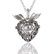 Load image into Gallery viewer, Hollow Out Angel Wing Harmony Ball Pendant Necklace Pregnancy Chime Ball Mexcian Bola Pendants Jewelry Women Sweater Chain Woman