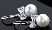 Load image into Gallery viewer, Charm  Fashion Harmonie  Perfect Circle  imitation pearl Bow Earrings Wholesale Jewelry For Women  B8 E088 Jewellery