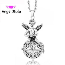 Load image into Gallery viewer, 20.5mm Angel Bola Sound Essential Oil Ball in Metal Harmony Cage Pendant DIY Jewelry for Baby and Woman Perfume Pendant L013