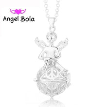 Load image into Gallery viewer, 20.5mm Angel Bola Sound Essential Oil Ball in Metal Harmony Cage Pendant DIY Jewelry for Baby and Woman Perfume Pendant L013