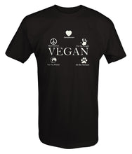 Load image into Gallery viewer, 2018 Hot Sale 100&amp; Cotton Vegan Compassion Animals People Healthy Organic T Shirt Summer Style Tee Shirt