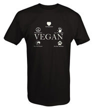 Load image into Gallery viewer, 2018 Hot Sale 100&amp; Cotton Vegan Compassion Animals People Healthy Organic T Shirt Summer Style Tee Shirt