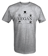 Load image into Gallery viewer, 2018 Hot Sale 100&amp; Cotton Vegan Compassion Animals People Healthy Organic T Shirt Summer Style Tee Shirt
