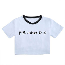 Load image into Gallery viewer, FRIENDS Letter Printed T-shirt Korean Style Fashion Crop Tops Friends TV Show Tshirt Harajuku Kawaii Streetwear Female T-shirt
