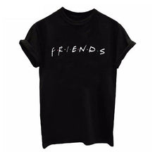Load image into Gallery viewer, FRIENDS Letter Print T Shirt Women Short Sleeve O Neck Loose Tshirt 2019 Summer Women Tee Shirt Tops Camisetas Mujer