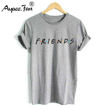 Load image into Gallery viewer, FRIENDS Letter Print T-Shirts for Female Girl Boyfriend Women TShirt Casual O-Neck Funny T-Shirt Loose Cute Lady Top Tee Hipster