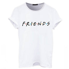 Load image into Gallery viewer, FRIENDS Letter Print T-Shirts for Female Girl Boyfriend Women TShirt Casual O-Neck Funny T-Shirt Loose Cute Lady Top Tee Hipster