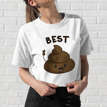 Load image into Gallery viewer, Newest Best Friends T Shirt Women Harajuku Kawaii BFF T-shirt 90s Graphic Cartoon Tshirt Funny Fashion Top Tees Streetwea Female