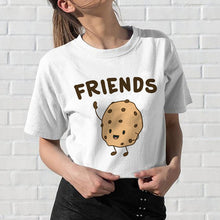 Load image into Gallery viewer, Newest Best Friends T Shirt Women Harajuku Kawaii BFF T-shirt 90s Graphic Cartoon Tshirt Funny Fashion Top Tees Streetwea Female