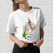 Load image into Gallery viewer, Newest Best Friends T Shirt Women Harajuku Kawaii BFF T-shirt 90s Graphic Cartoon Tshirt Funny Fashion Top Tees Streetwea Female